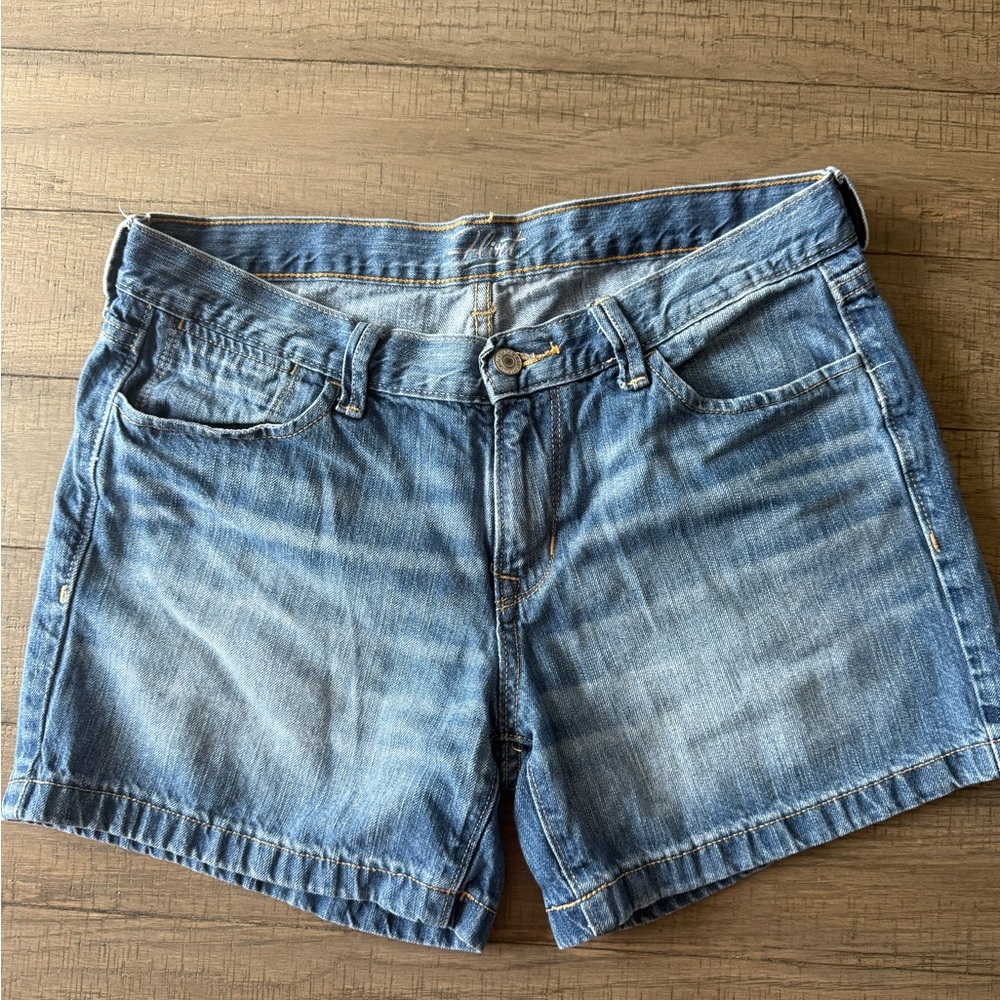 Old Navy Blue Jean Shorts Distressed Casual Style